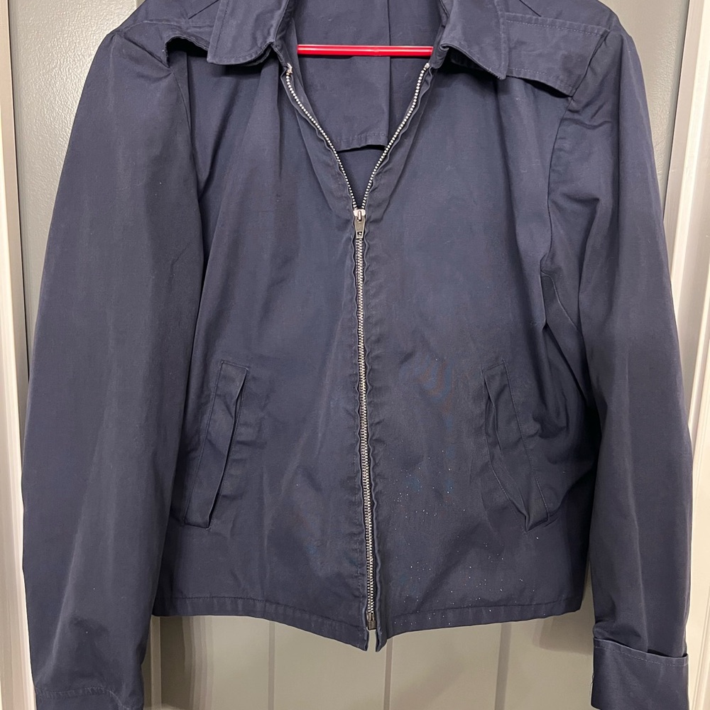 Blauer USAF Dark Blue Lightweight Jacket  38R zip front. 1960’s